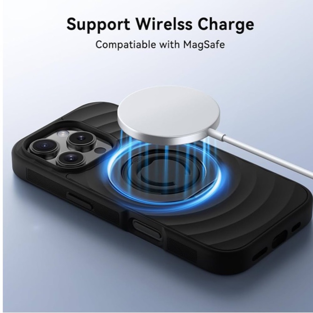 Magnetic Ring Stand for iPhone 16 pro max Case Black NEW - Picture 5 of 9
